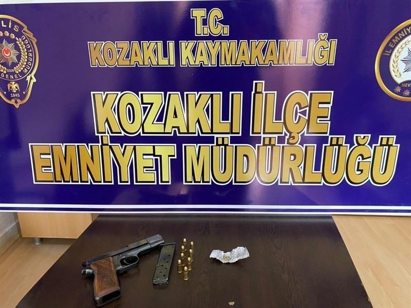 Kozaklı’da uyuşturucu kullanarak işyerine ateş eden şahıs yakalandı
