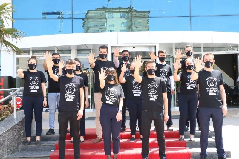 Gaziantep’te Sağlıkçıya Şiddete Hayır Günü etkinliği
