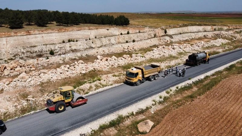 Başkanlar Göbeklitepe güzergahındaki asfalt çalışmalarını inceledi

