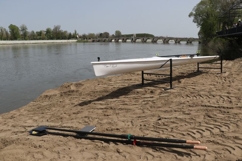 Meriç Nehri’nde ilk kez kürek sporu yapıldı
