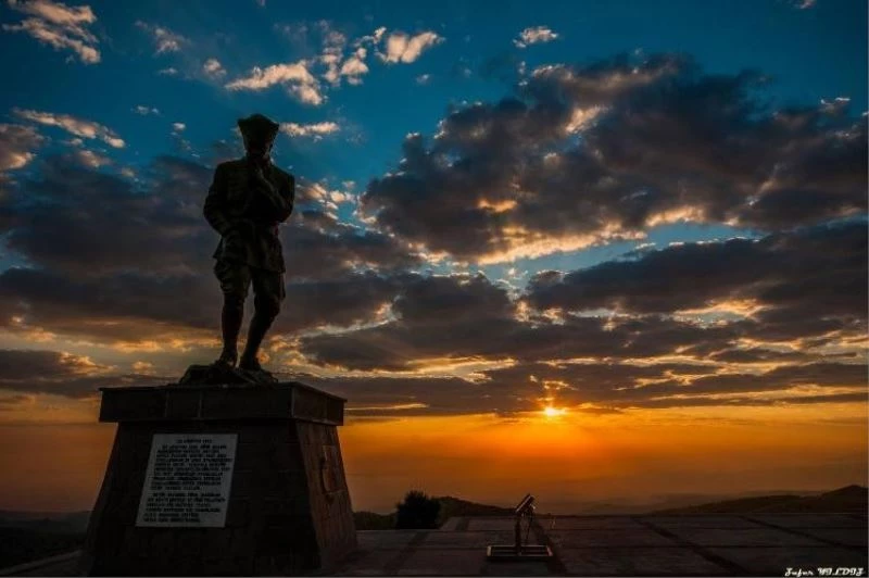 Kocatepe’de gün batımı manzarası drone ile havadan görüntülendi
