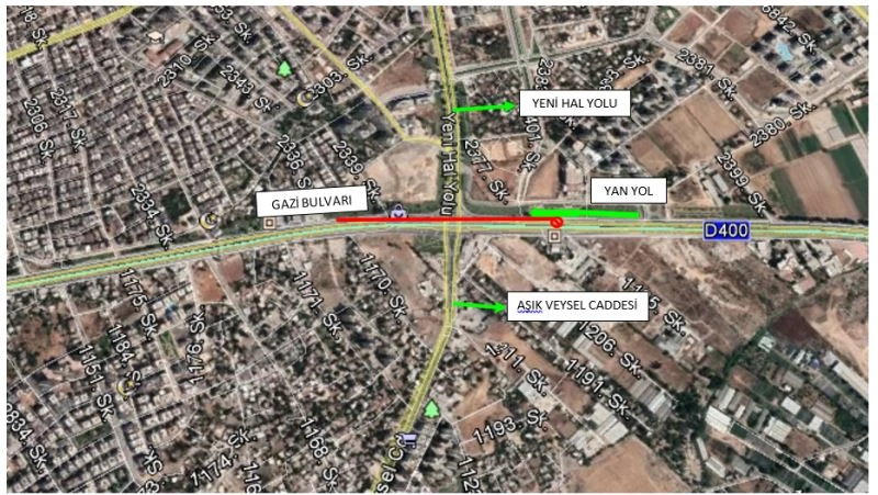 Hal Köprülü Kavşağı bakım için trafiğe kapatılacak
