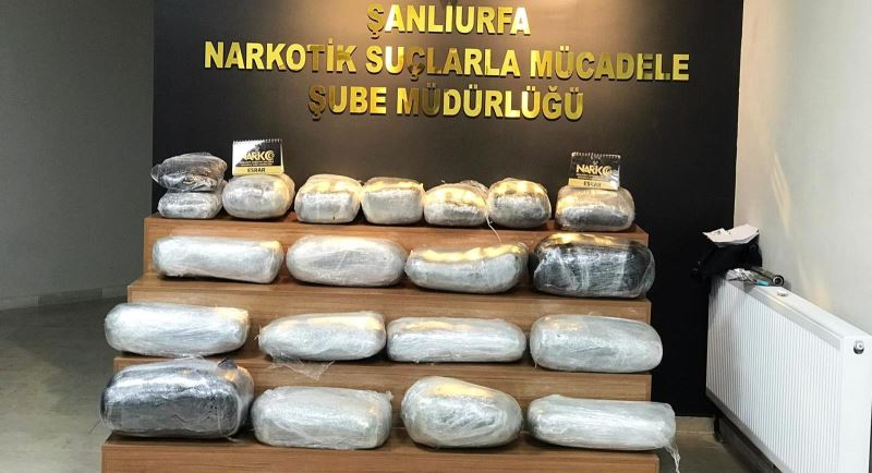 Şanlıurfa’da 15 ayda uyuşturucudan bin 68 zanlı tutuklandı
