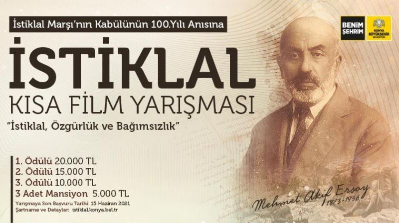 Konya Büyükşehir’den İstiklal Marşı konulu kısa film yarışması

