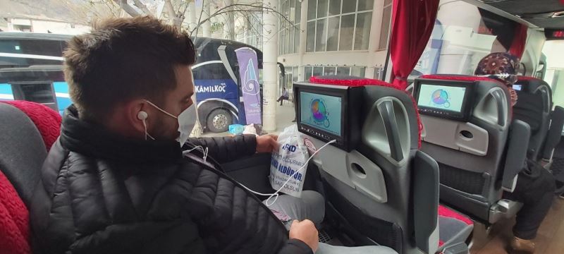 AFAD’tan otobüsle seyahat eden yolculara videolu afet farkındalık eğitimi
