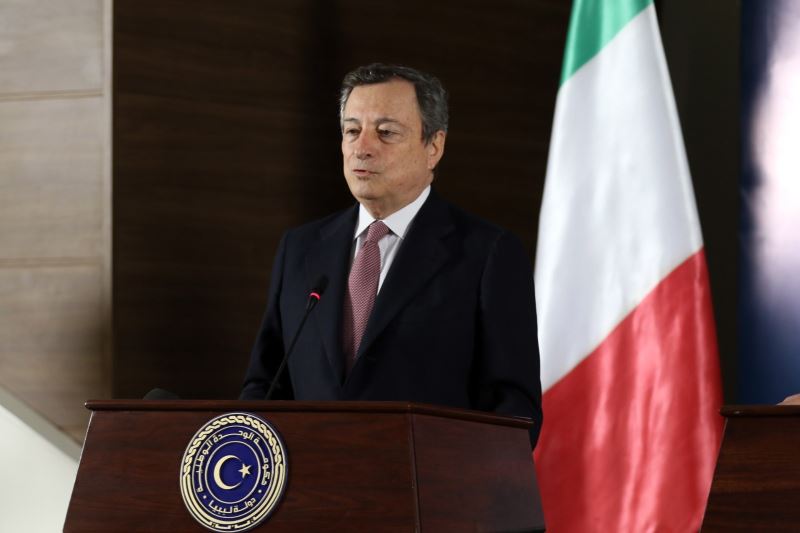 İtalya Başbakanı Mario Draghi, Libya Ulusal Birlik Hükümeti Başbakanı Dibeybe ile görüştü
