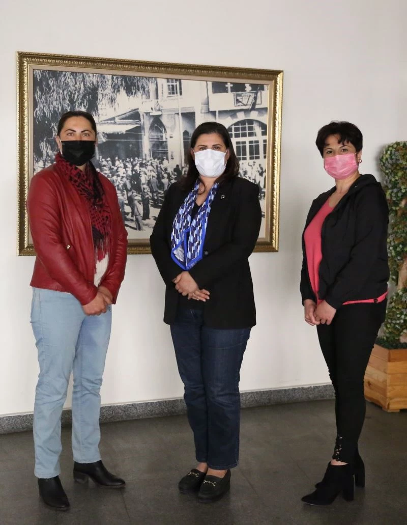 Kadın girişimci Güldal ve aza Yıldırım, Başkan Çerçioğlu ile bir araya geldi
