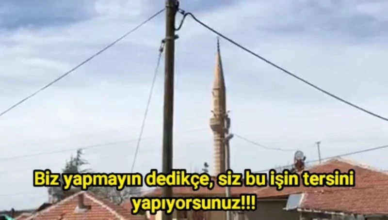 Köy bekçisi, cami hoparlöründen evde kalın çağrısı yaptı
