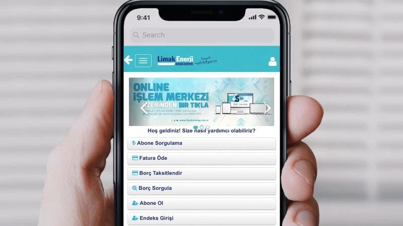 Limak Enerji işlemlerinizi evinizden çıkmadan yapma imkanı sunuyor
