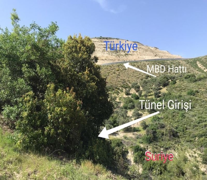 Suriye’den Türkiye istikametine kazılan tünel Mehmetçiğin dikkatinden kaçmadı
