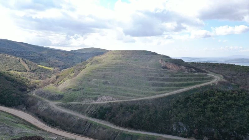 Bursa’da maden ocakları ağaçlandırılıyor

