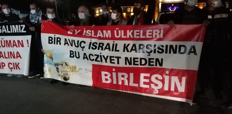 Erzurum’dan Filistin’e destek İsrail’e sert tepki
