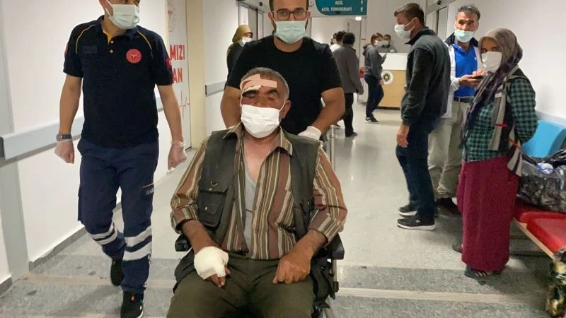 Kiremitleri değiştirmek için çıktığı çatıdan paletlerin üzerine düştü
