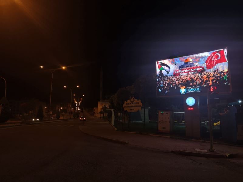 Şanlıurfa’daki bilboardlardan Kudüs’e destek
