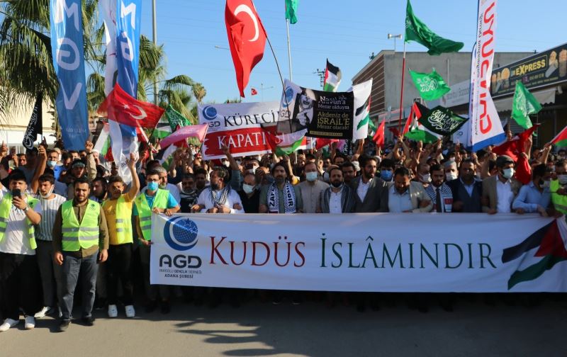 Adana’da STK’lardan İsrail protestosu
