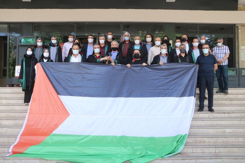 Malatya’da hukukçular İsrail’in Filistin halkına yaptığı zulmü kınadı
