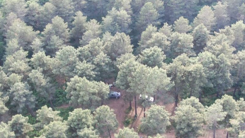 (Özel) Tam kapanmada Aydos Ormanı’ndaki mangal eğlencesi havadan görüntülendi
