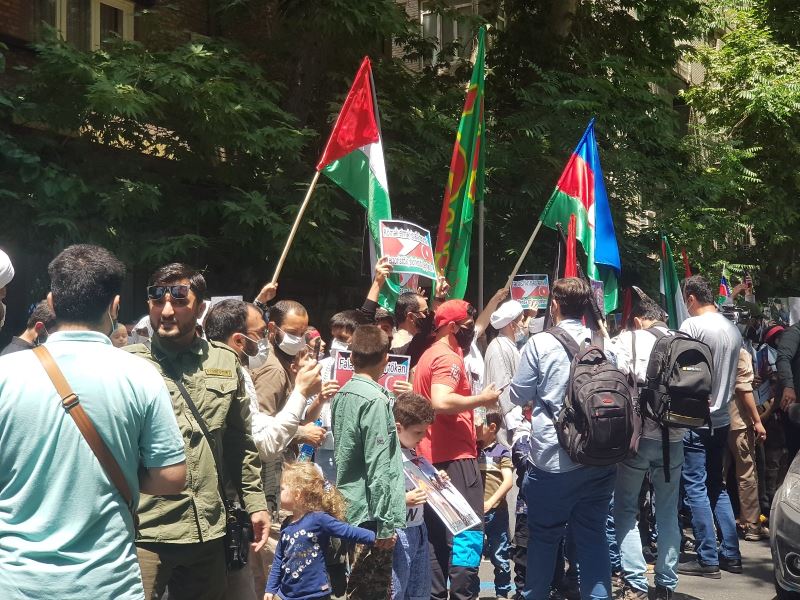 Tahran’da Filistin’e destek gösterisi yapıldı
