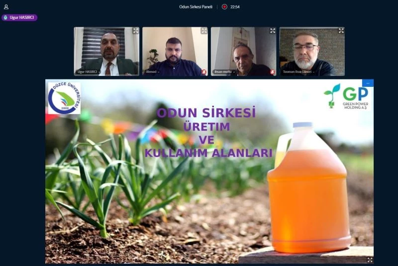 Odun sirkesi online panelde katılımcılara anlatıldı
