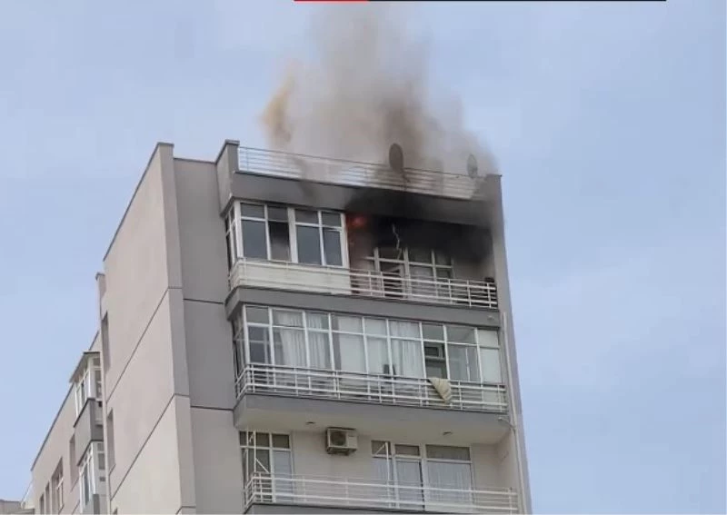 Evi yandı, komşuları uyarınca fark etti
