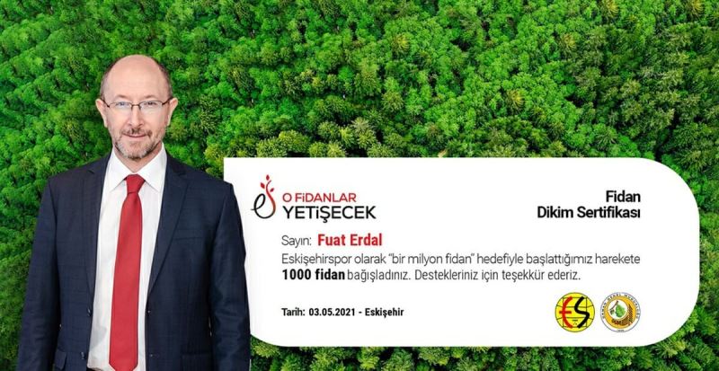 Eskişehirspor’a en yüksek bağış Prof. Dr. Fuat Erdal’dan
