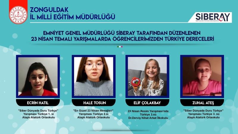 Siberay 23 Nisan  Yarışmasında Türkiyenin gururu oldular
