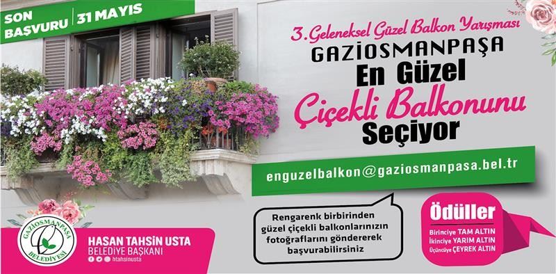 Gaziosmanpaşa en güzel çiçekli balkonunu seçiyor
