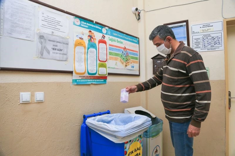 Pamukkale’de atık ilaçlar ayrı toplanıyor
