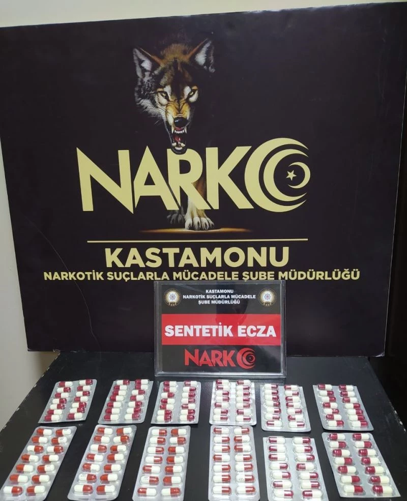 168 adet reçeteye tabi hap ele geçirildi
