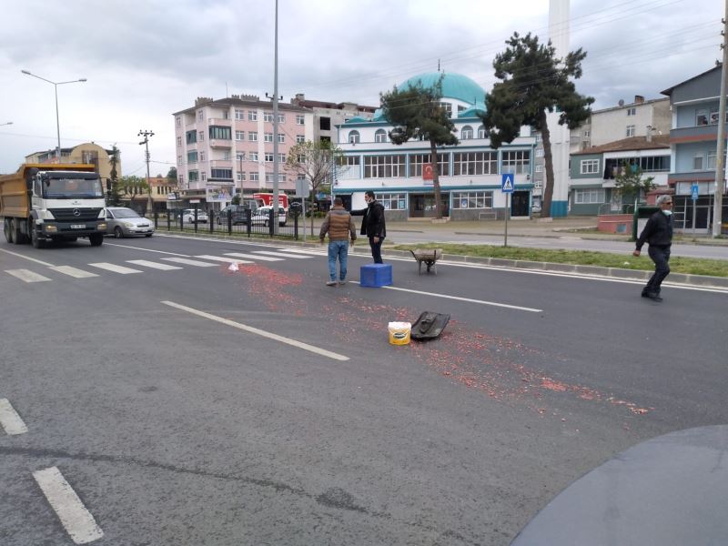 Samsun’da kamyonet ile elektrikli bisiklet çarpıştı: 1 yaralı
