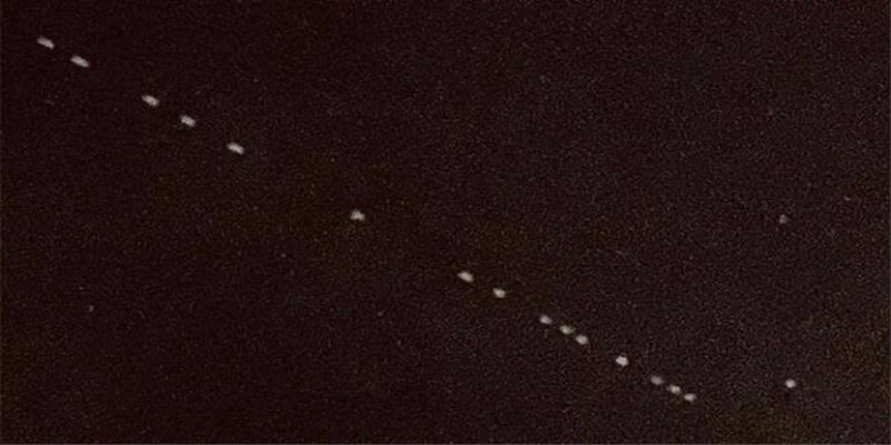 Ankara semalarında “Starlink” uyduları görüldü
