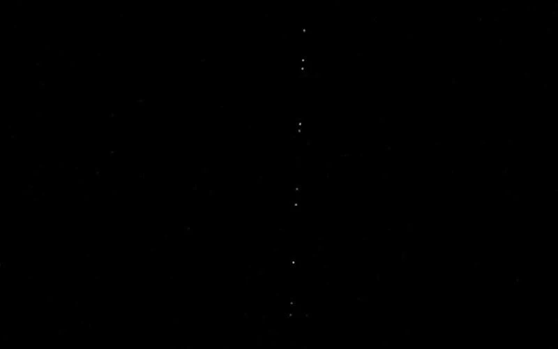 Starlink uyduları Siverek semalarında görüntülendi
