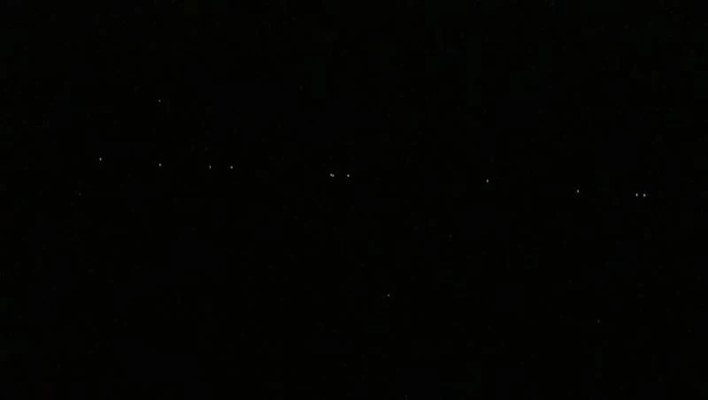 Starlink uyduları Sivas semalarında görüntülendi
