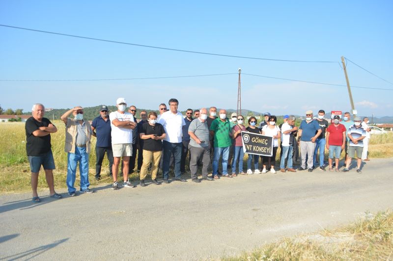 Gömeç’te hazine arazisinin satış kararına bölge halkı tepki gösterdi
