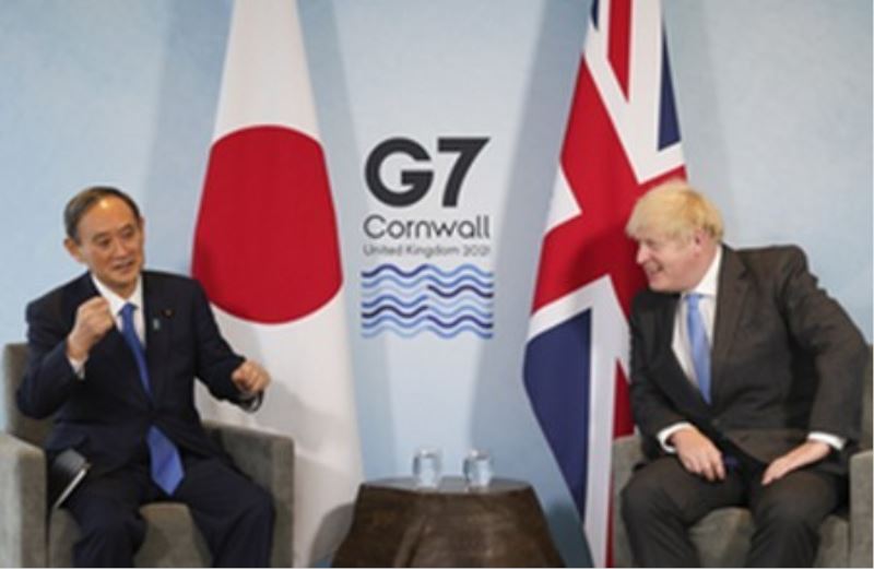 Japonya Başbakanı Suga ile Johnson’dan G7 görüşmesi
