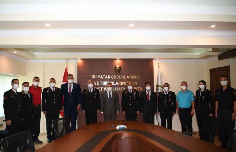 Jandarma Teşkilatının 182. kuruluş yıl dönümü dolayısıyla Antalya Valisi Yazıcı
