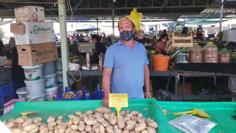 Datça’da patates üreticisi dertli
