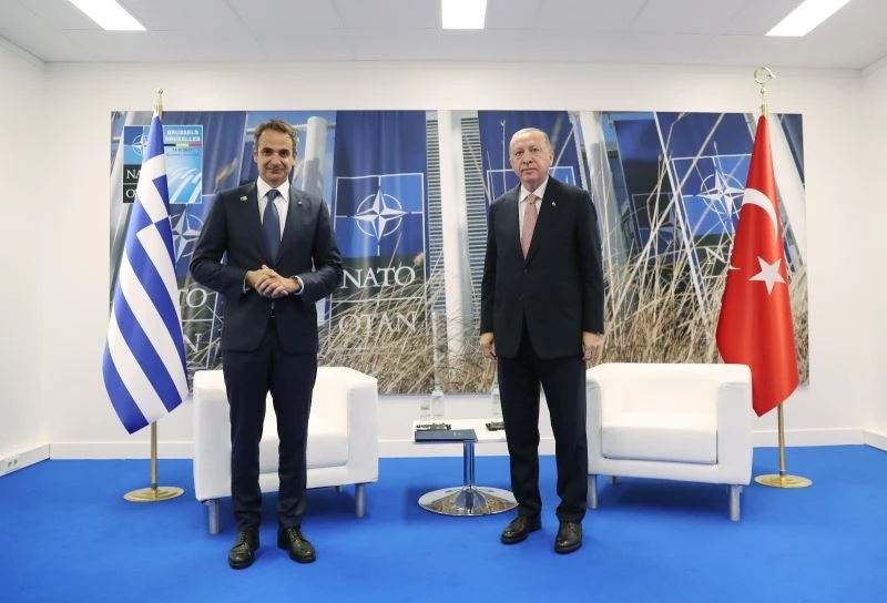 Cumhurbaşkanı Erdoğan, Yunanistan Başbakanı Miçotakis ile görüştü
