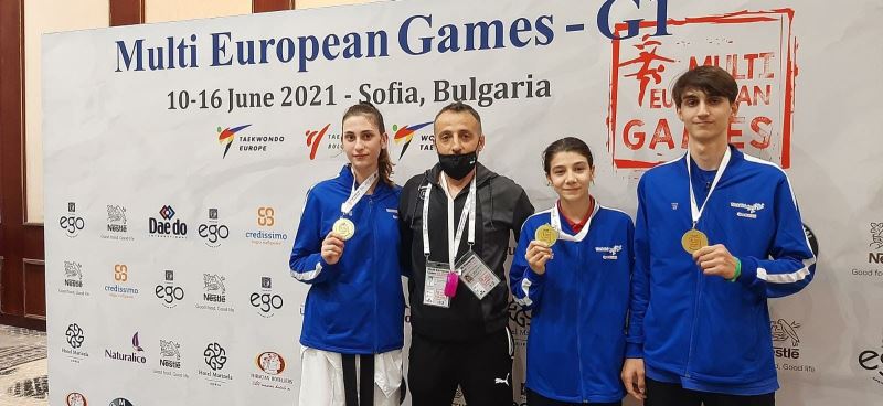 Türk Telekom Spor Kulübü tekvandocularına Avrupa’dan 3 altın madalya

