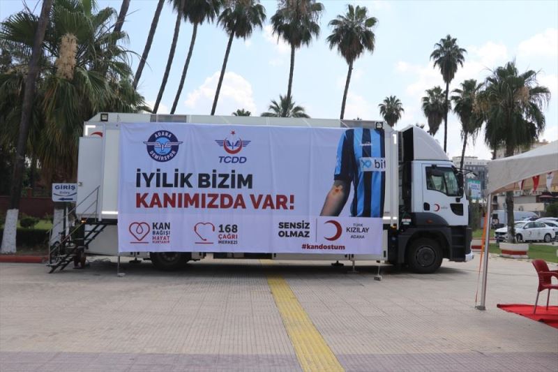 Adana Demirspor ile TCDD kan bağışı kampanyası düzenledi