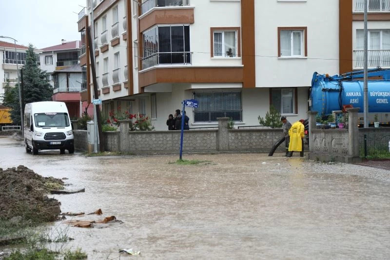 Çubuk’ta yağıştan tarım arazileri zarar gördü
