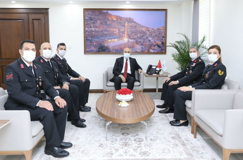 Jandarma Teşkilatından Mardin Valisi Demirtaş’a 182. kuruluş yıl dönümü ziyareti
