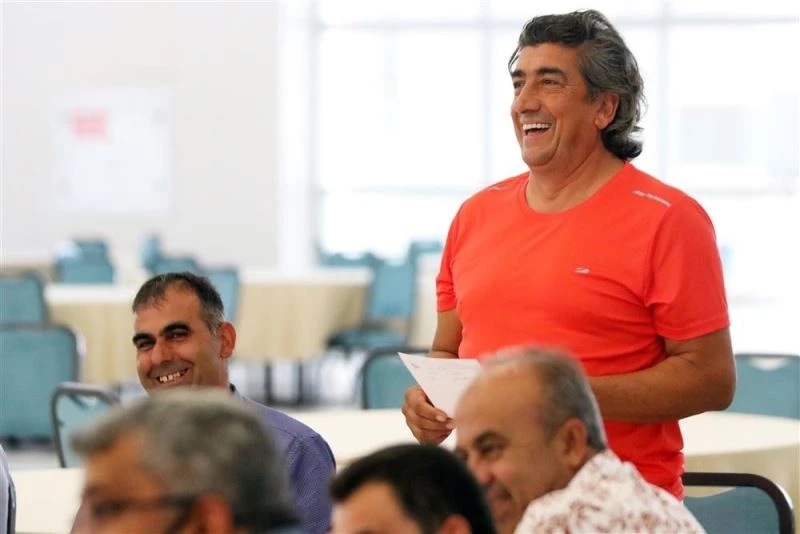 Başkan Yücel muhtarla buluştu
