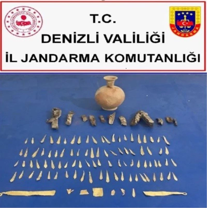 Roma dönemine tarihi eserlerle yakalandılar
