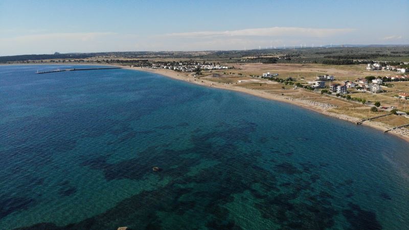 Mavi bayraklı Geyikli sahillerinde müsilaj yok, huzur var
