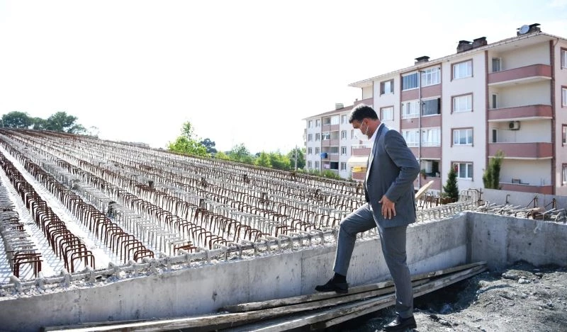 Ataevler köprüsünde çalışmalar hızla ilerliyor
