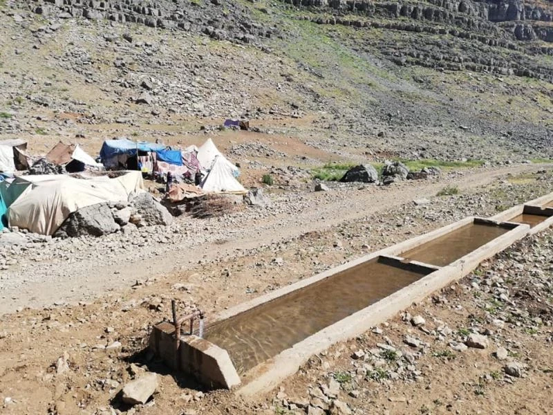 Uludere Belediyesinden yaylalardaki göçerler için temiz su hizmeti
