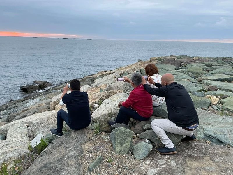Trabzon’da fotoğrafçılar en güzel gün batımı için deklanşöre bastı
