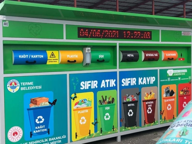 Samsun’daki sıfır atık kumbara ve konteyner sayıları hızla artıyor
