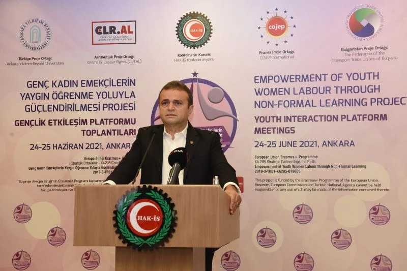 HAK-İŞ Genel Başkan Vekili Yıldız: “İşçi işveren ilişkileri, iş barışı, kariyer, kendimizi geliştirmek ve ortak bir gelecek açısından birlikte mücadele etmenin önemli bir yol olduğunu düşünüyorum”
